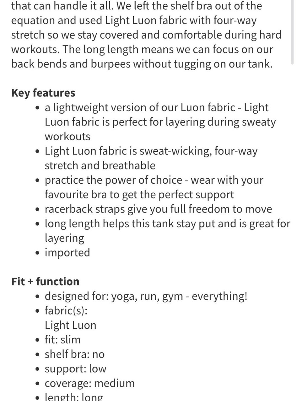 Lululemon Cool Racerback - Picture 3 of 5